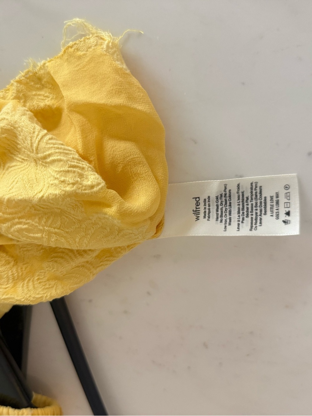 Wilfred Yellow Off-Shoulder Ruffle Blouse - Picture 5 of 5